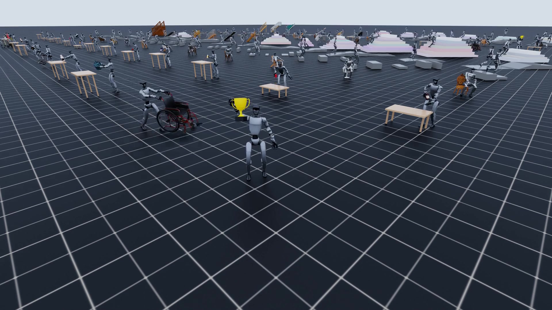 GRAIL: Generating Humanoid Loco-Manipulation from 3D Assets and Video Priors teaser